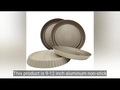 Aluminum alloy pie plate with convex bottom